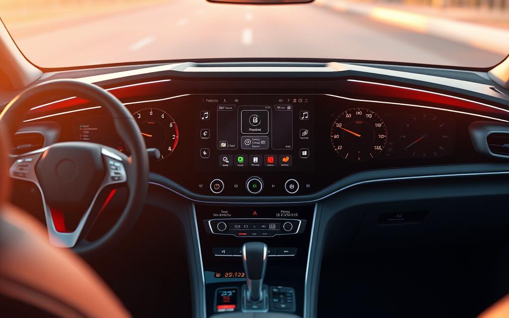 connected car technology dashboard